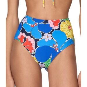 Kate Spade New York Womens Floral High Waist Bikini Bottom Multi Size M NWT $85